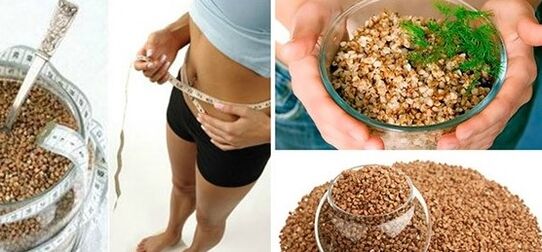 The main ingredient of the food menu is buckwheat porridge.
