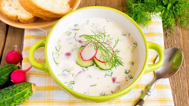 How to cook okroshka according to the Dukan diet
